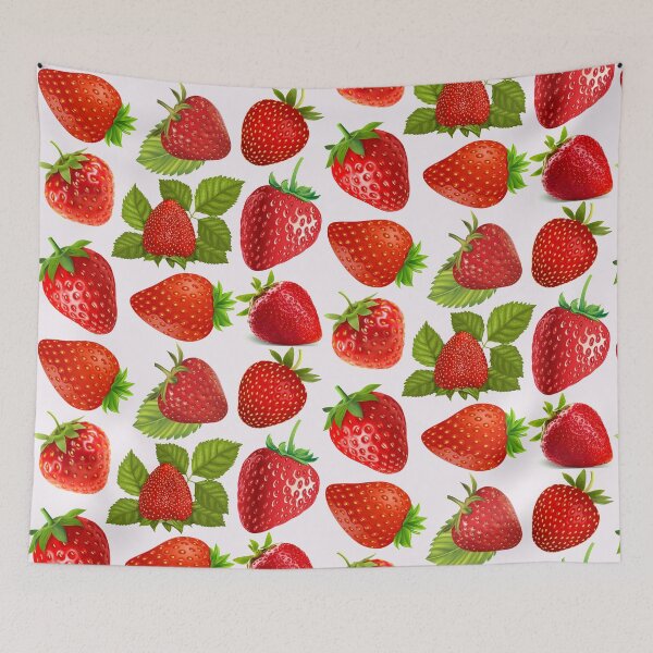 Item preview, strawberry hand drawn pattern designed and sold by Special-Ninja.