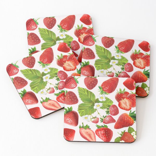 Item preview, strawberry hand drawn pattern designed and sold by Special-Ninja.