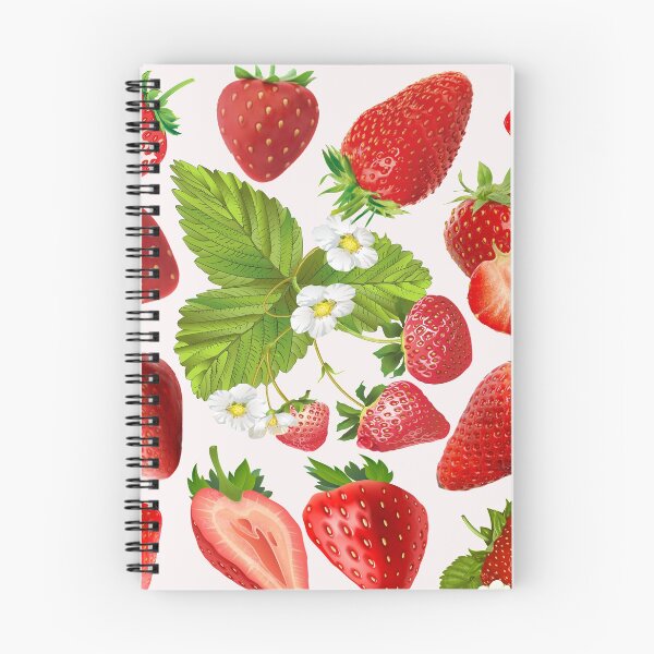 Item preview, strawberry hand drawn pattern designed and sold by Special-Ninja.