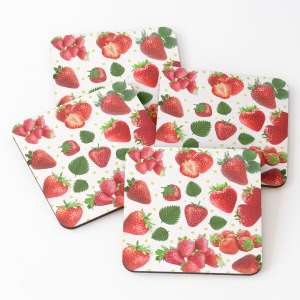 Item preview, strawberry hand drawn pattern designed and sold by Special-Ninja.