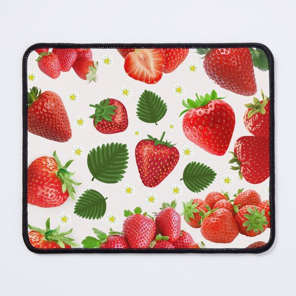 Item preview, strawberry hand drawn pattern designed and sold by Special-Ninja.