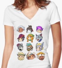 Brawlhalla Legends Set 2 of 2 Women's Fitted V-Neck T-Shirt