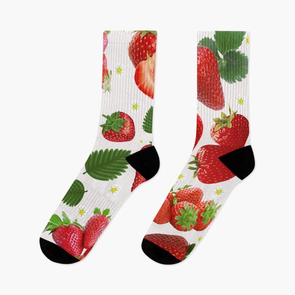 Item preview, strawberry hand drawn pattern designed and sold by Special-Ninja.