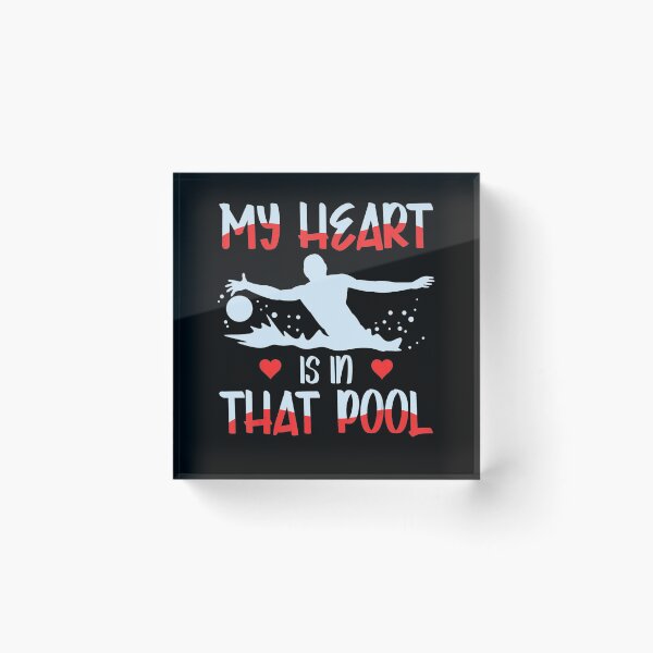 Item preview, Water Polo Player My Heart Is In That Pool designed and sold by EmmiSchramm.