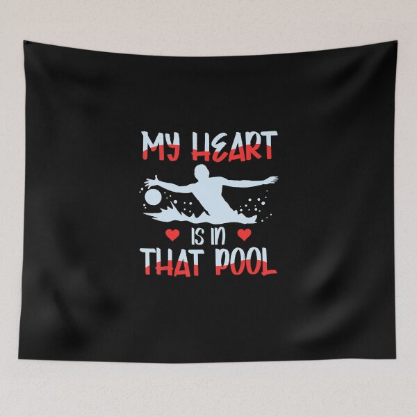 Item preview, Water Polo Player My Heart Is In That Pool designed and sold by EmmiSchramm.