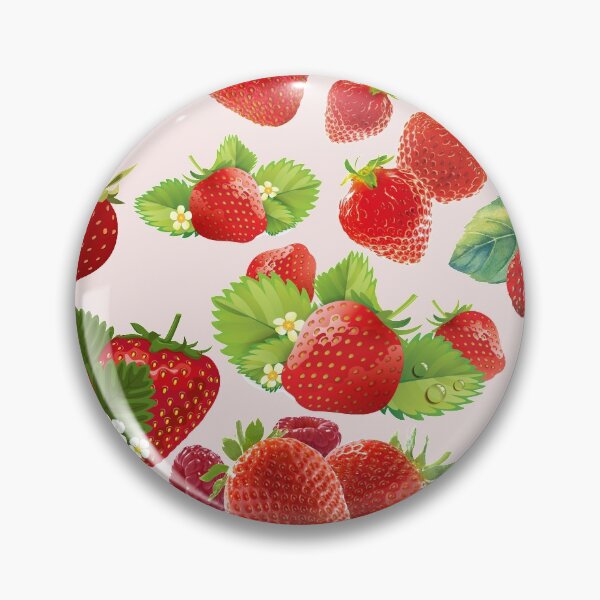 Item preview, strawberry hand drawn pattern designed and sold by Special-Ninja.