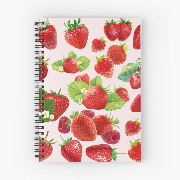 Item preview, strawberry hand drawn pattern designed and sold by Special-Ninja.