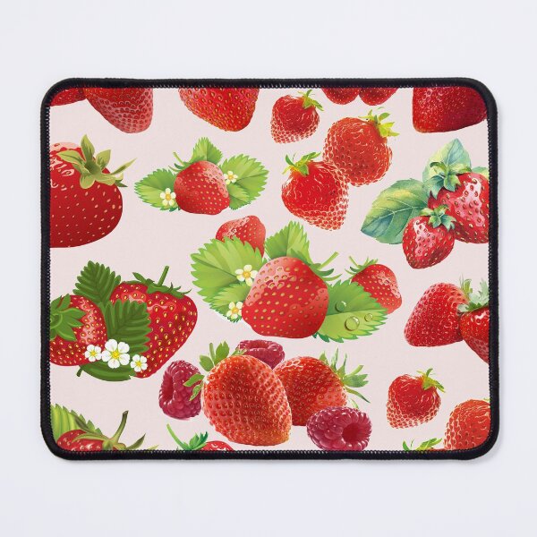 Item preview, strawberry hand drawn pattern designed and sold by Special-Ninja.