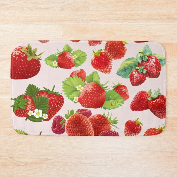 Item preview, strawberry hand drawn pattern designed and sold by Special-Ninja.