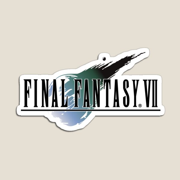Vista previa del artículo con la obra «Logotipo de Final Fantasy VII», diseñado y vendido por MutsKunArtistry.