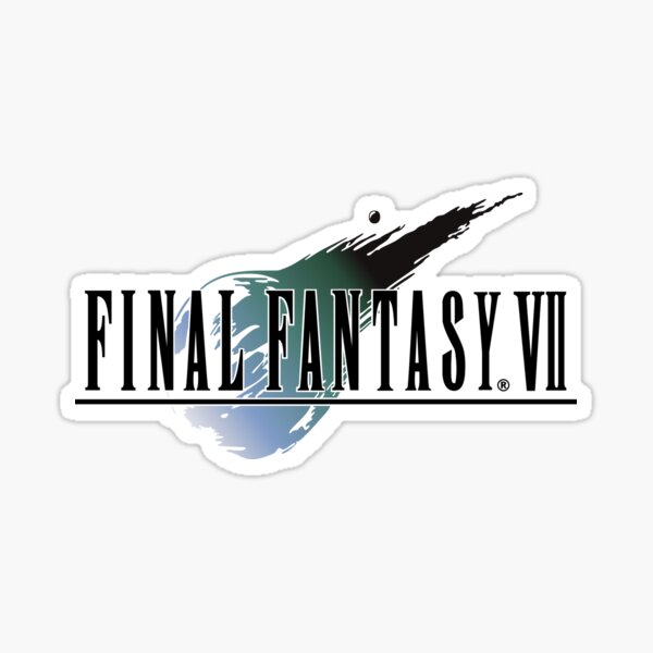 Vista previa del artículo con la obra «Logotipo de Final Fantasy VII», diseñado y vendido por MutsKunArtistry.