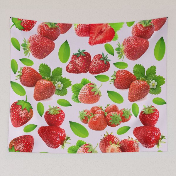 Item preview, strawberry hand drawn pattern designed and sold by Special-Ninja.
