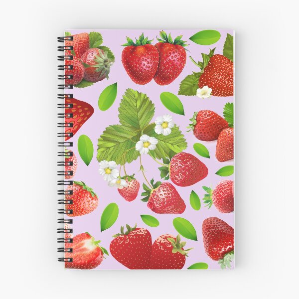 Item preview, strawberry hand drawn pattern designed and sold by Special-Ninja.