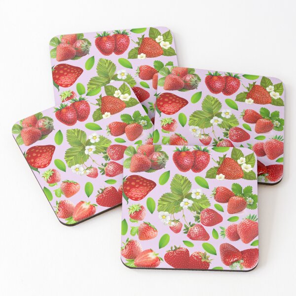 Item preview, strawberry hand drawn pattern designed and sold by Special-Ninja.