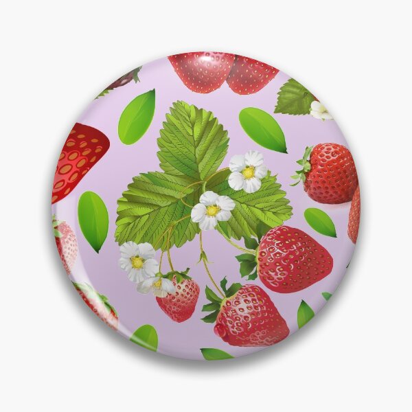 Item preview, strawberry hand drawn pattern designed and sold by Special-Ninja.