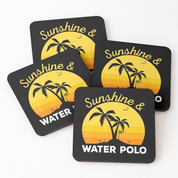 Item preview, Water Polo Sunshine Retro Goalie Player VIntage Palm Tree designed and sold by EmmiSchramm.