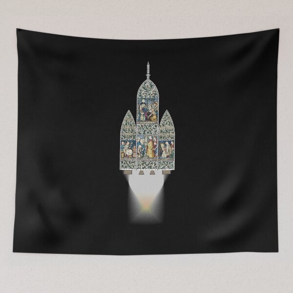 Item preview, Rocket with stained glass design - inspired by antique art designed and sold by leadwithart.