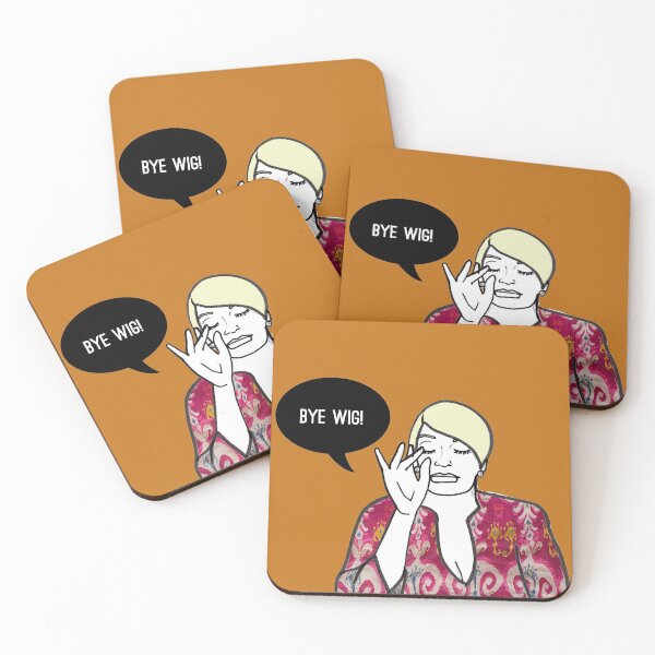 Item preview, Bye Wig! designed and sold by Katsillustration.