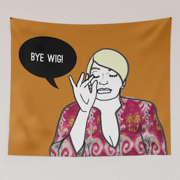 Item preview, Bye Wig! designed and sold by Katsillustration.