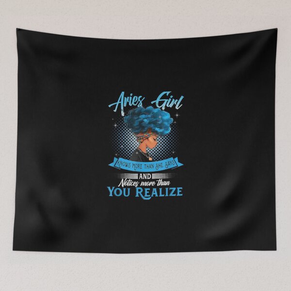 Item preview, Aries Girl Knows More Than She Says Funny April Birthday designed and sold by RianJamessya.