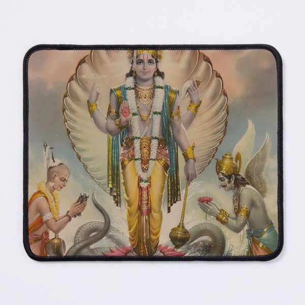 Item preview, Rare Vintage Illustrated Psychedelic Poster From Nepal - EDEN HASHISH CENTRE (Lord Vishnu) designed and sold by VISIBLECREATION.