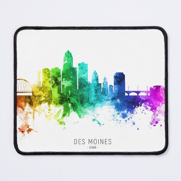 Item preview, Des Moines Iowa Skyline designed and sold by ArtPrints.