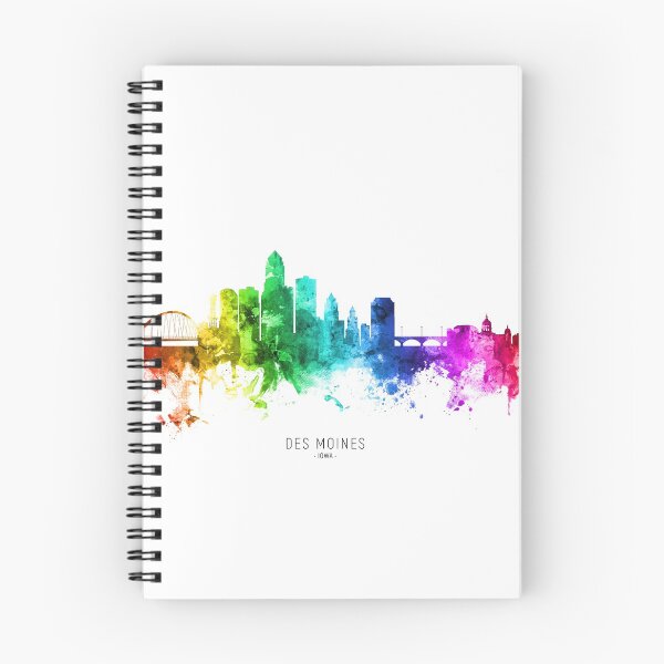 Artikelvorschau, Des Moines Iowa Skyline entworfen und verkauft von ArtPrints.