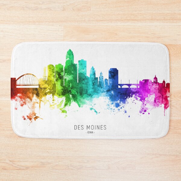 Item preview, Des Moines Iowa Skyline designed and sold by ArtPrints.