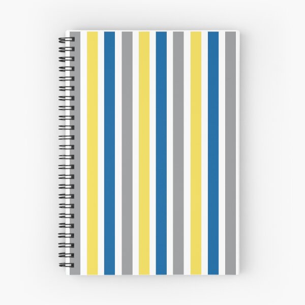 Item preview, Blue, Gray and Yellow Stripes Pattern designed and sold by Dreaming-Cocoon.