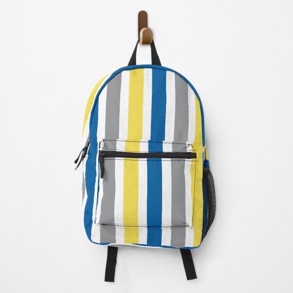 Item preview, Blue, Gray and Yellow Stripes Pattern designed and sold by Dreaming-Cocoon.
