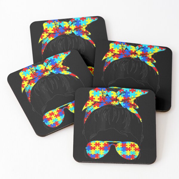 Item preview, Autism Awareness Bun Sunglasses Mom Women designed and sold by RianJamessya.