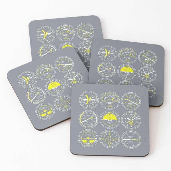 Item preview, Aircraft Flight Instruments - Portrait Grey designed and sold by VoodooCircus.