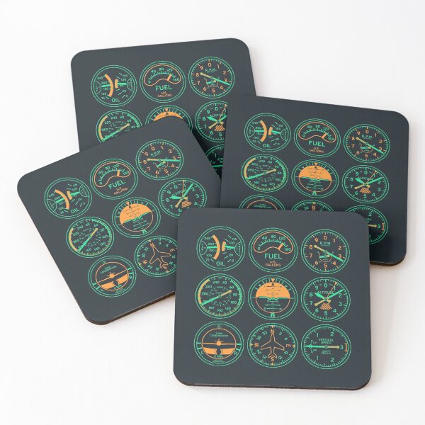 Item preview, Aircraft Flight Instruments - Portrait Night designed and sold by VoodooCircus.