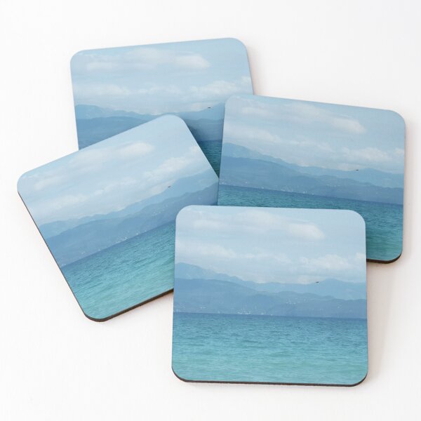 Item preview, Mountains and sea - Greece - landscape composition blue-green - photo design designed and sold by kikidu21.