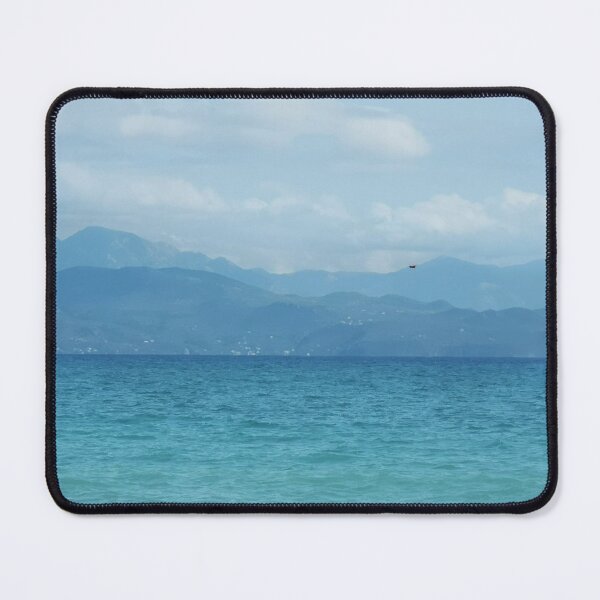 Item preview, Mountains and sea - Greece - landscape composition blue-green - photo design designed and sold by kikidu21.