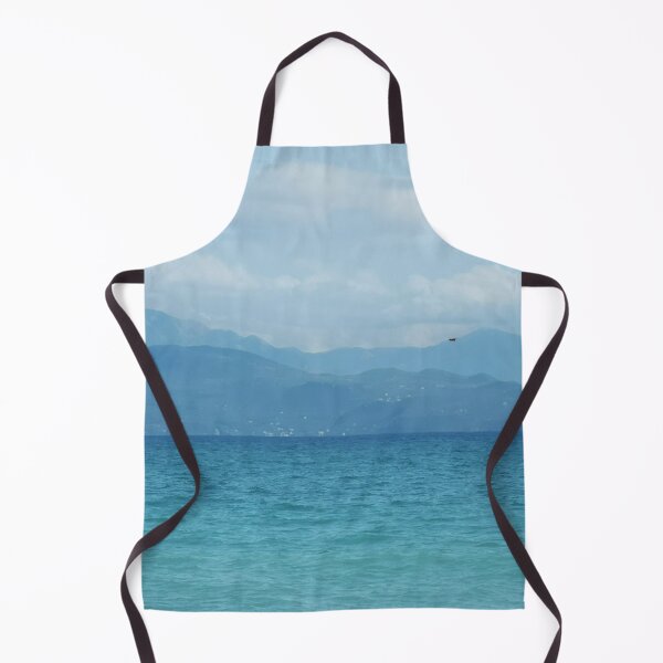 Item preview, Mountains and sea - Greece - landscape composition blue-green - photo design designed and sold by kikidu21.