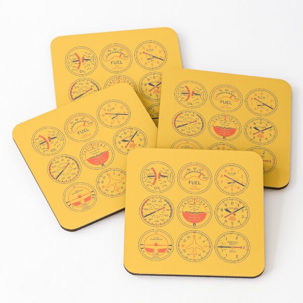 Item preview, Aircraft Flight Instruments - Portrait Yellow designed and sold by VoodooCircus.