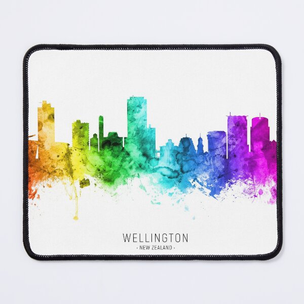 Item preview, Wellington New Zealand Skyline designed and sold by ArtPrints.