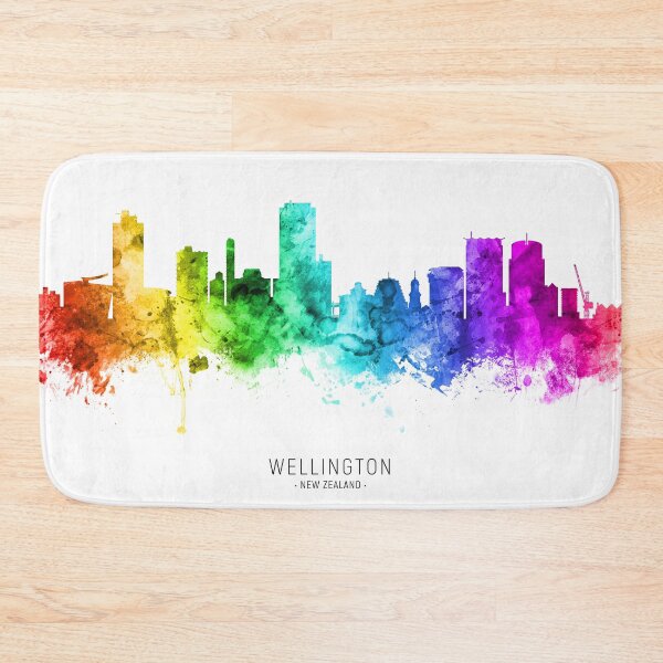 Item preview, Wellington New Zealand Skyline designed and sold by ArtPrints.