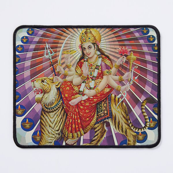 Item preview, Rare Vintage Illustrated Psychedelic Poster From Nepal - EDEN HASHISH CENTRE (Goddess Vaishnavi) designed and sold by VISIBLECREATION.