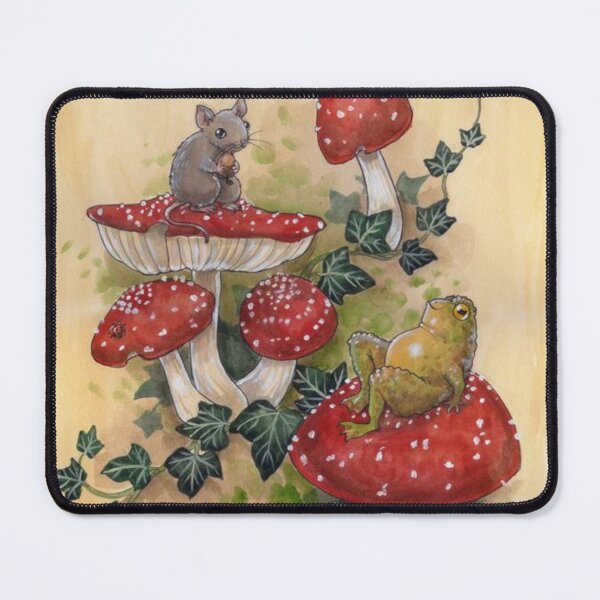 Item preview, Mouse, Frog and Mushrooms designed and sold by iamdesigns14.
