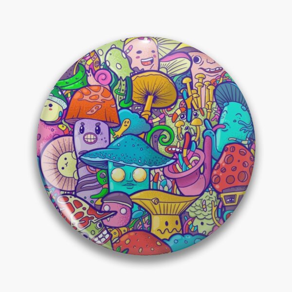 Item preview, Mushrooms Doodle Illustration designed and sold by Dews-Store.