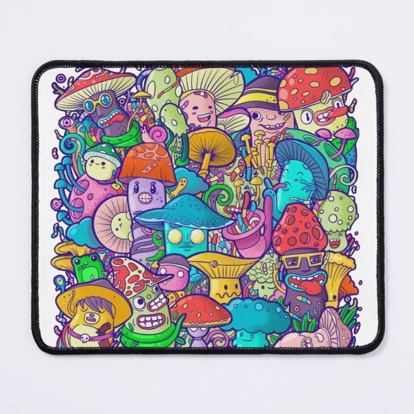 Item preview, Mushrooms Doodle Illustration designed and sold by Dews-Store.