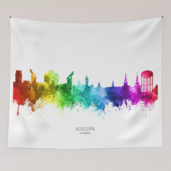Item preview, Auburn Alabama Skyline designed and sold by ArtPrints.