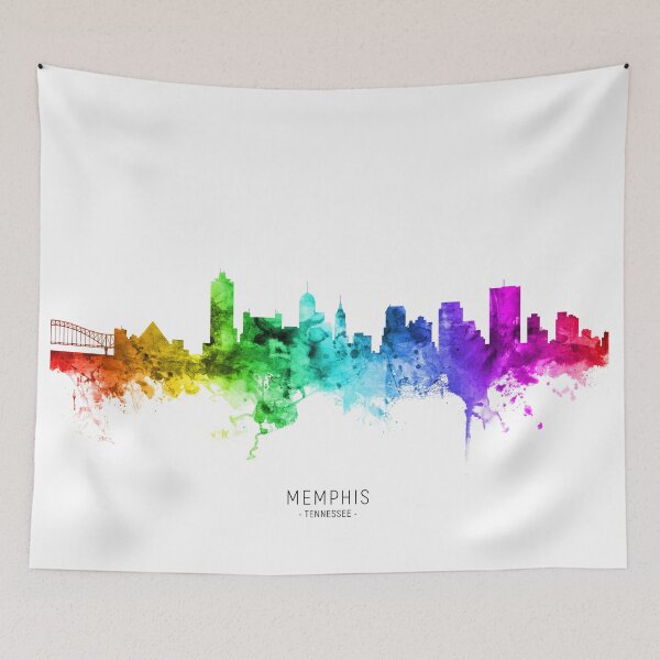 Item preview, Memphis Tennessee Skyline designed and sold by ArtPrints.