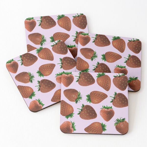 Item preview, strawberry hand drawn pink color pattern designed and sold by Special-Ninja.