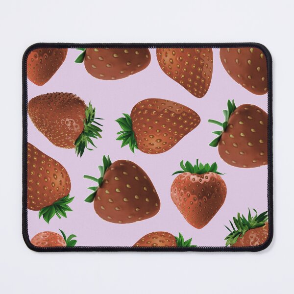 Item preview, strawberry hand drawn pink color pattern designed and sold by Special-Ninja.