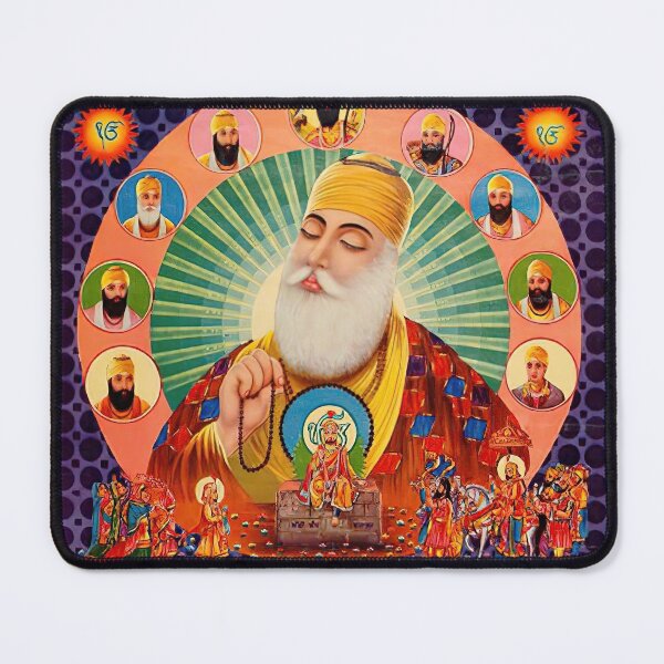 Item preview, Rare Vintage Illustrated Psychedelic Poster From Nepal - EDEN HASHISH CENTRE (Guru Nanak) designed and sold by VISIBLECREATION.