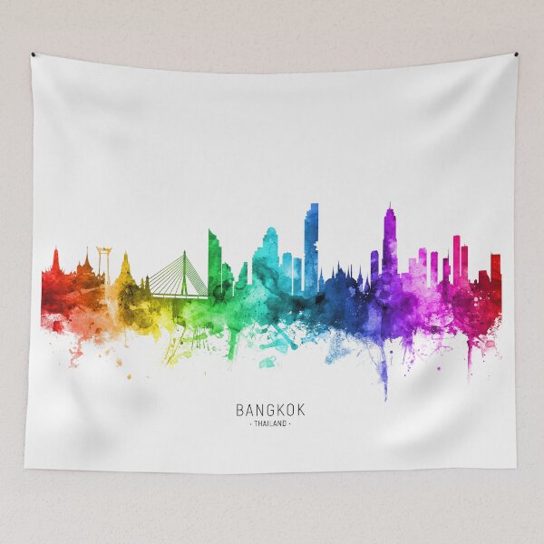 Artikelvorschau, Bangkok Thailand Skyline entworfen und verkauft von ArtPrints.
