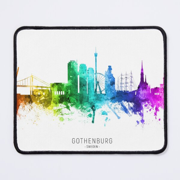Item preview, Gothenburg Sweden Skyline designed and sold by ArtPrints.